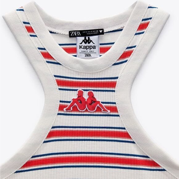 Zara x Kappa striped top - Picture 4 of 11